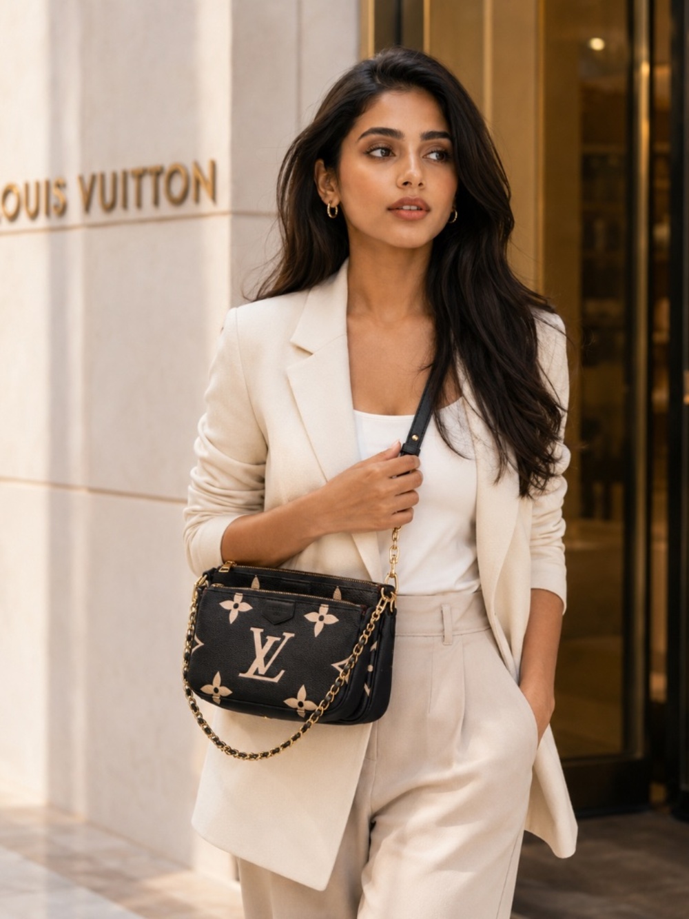 Louis Vuitton Monogram Empreinte Multi-Pouch Crossbody Set – Black/Bicolor